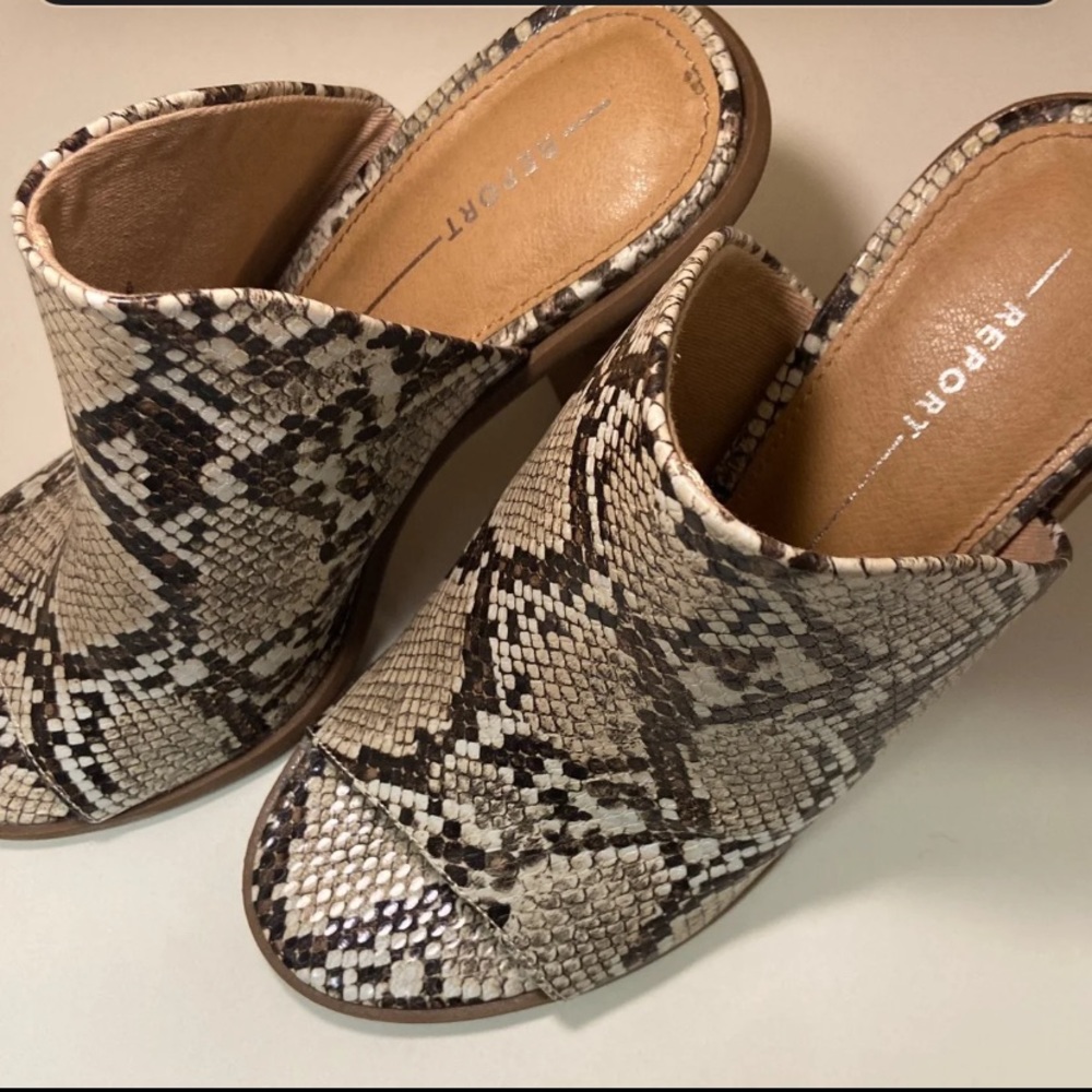 Report Mule Stacked Block Heel Mule - image 3